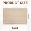 Placemats Set of 6, 30x45cm PVC Table Mats, Heat Resistant