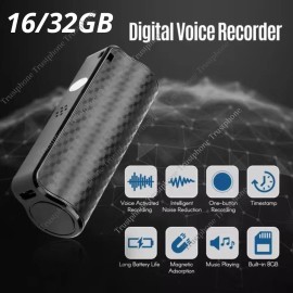 Unbranded/Generic 16GB 32GB Spy Magnetic Recording Device Voice Activated Mini Audio Recorder MP3 - 16GB