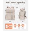 Backpack Cooler 40 Cans Puffer Soft Cooler with Laptop Compartment