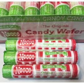 Necco Wafers 3 rolls rare candy cane