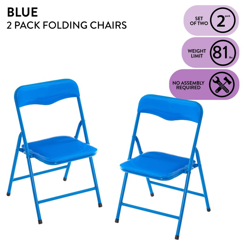 Heritage Kids Padded Folding Chair for Kids, Set of 2,