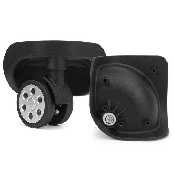 Volein 1 Pair Luggage Wheels Replacement Black Suitcase Wheels Replacement