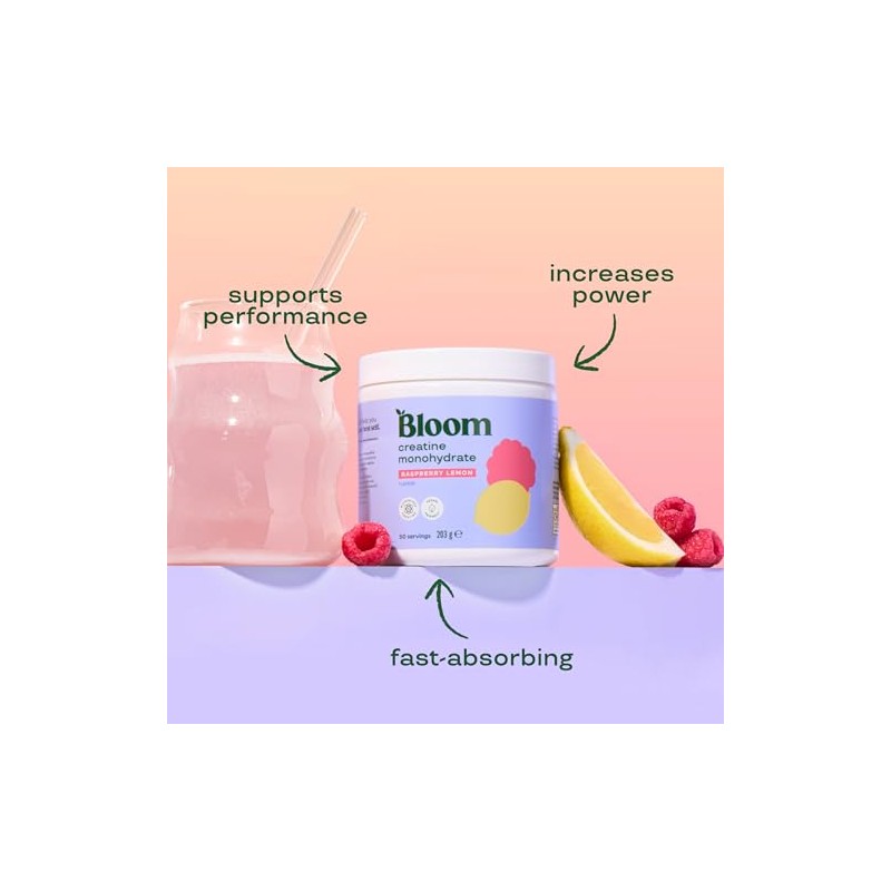 Bloom Nutrition Creatine Monohydrate Powder – Fitness & Workout Support