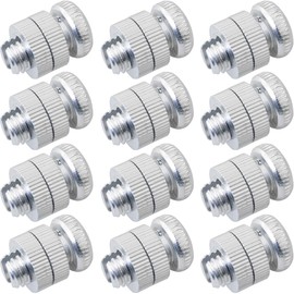 WHYHKJ 12PCS Electric Fence Wire Connector Silver 18x19mm Animal Fence Electronic Fence Wire Clip Aluminum Alloy Used for e.g. Dogs Pets Horses Pigs Farm Fence Connectors