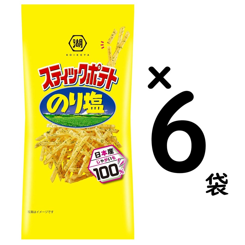 Mizuumichiya slim bag stick potato glue salt 40gX6 bags