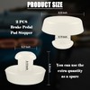 2PCS Brake Pedal Stop Pad Replacement OEM 32876-4B000/3287636000,Practical Brake Switch