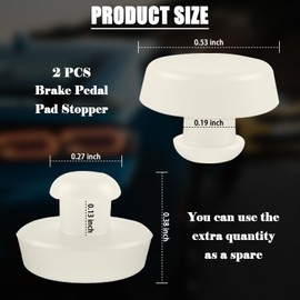 2PCS Brake Pedal Stop Pad Replacement OEM 32876-4B000/3287636000,Practical Brake Switch Stopper Compatible with Hyundai/Kia,Professional Brakes Light Switch Stopper