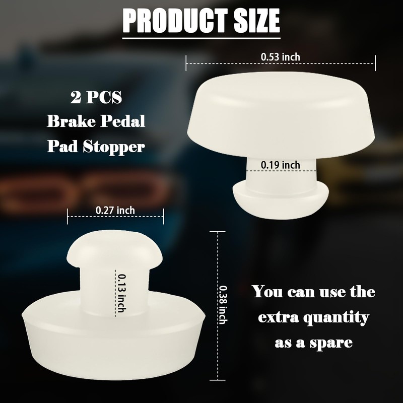 2PCS Brake Pedal Stop Pad Replacement OEM 32876-4B000/3287636000,Practical Brake Switch