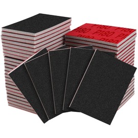 Shineboc 20 Pcs Grit Sanding Sponge Set,180 Grit Flexible Foam Filled Sanding Pad,Wet And Dry Blocks Sandpapers Sheets for Wood & Metal,Railings,Furniture Polishing.