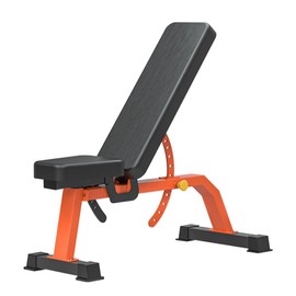 Cometofit Adjustable Bench, Professional Weight Bench, Incline Flat Decline Sit Up Bench,Dumbbell Stool (Black and Orange)