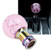 Rankomu Car Gear Knob Pink Crystal Bubble, Automatic Manual Transmission