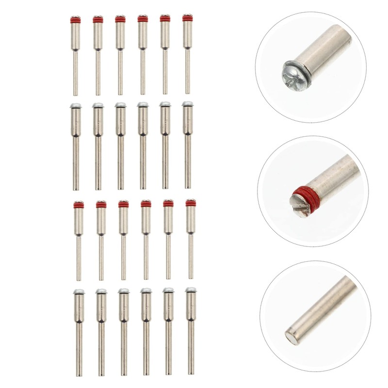 Gadpiparty 24Pcs Mandrel Set for Rotary Tools Screw Mandrels and
