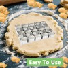Gold Fish Cracker Cutter，25 Cavity Fish Cookie Cutter，Non-stick Dough Gold