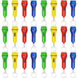 THE TWIDDLERS - 24 Mini Torch/Flashlight Keychains - Assorted Colours
