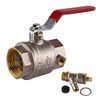 Plumbing Stabilisation Ball Valve 1 1/2 Inch DN40 Brass Ball