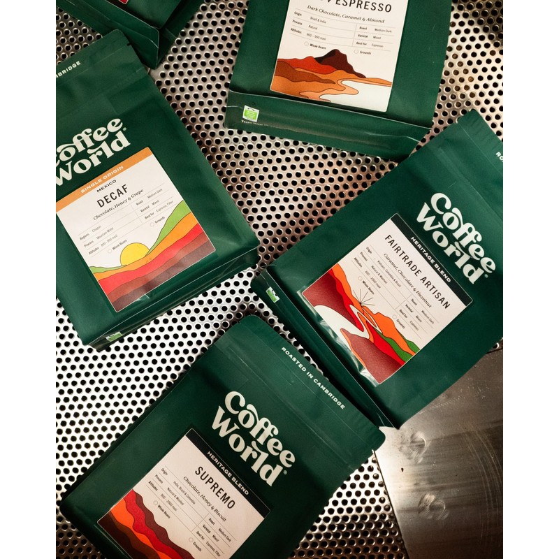 Coffee World, Espresso Enthusiast Bundle, Single Origin & Blends, Roasted