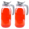 64 Oz Mason Jar Pitcher With Lid 2 Set Wide