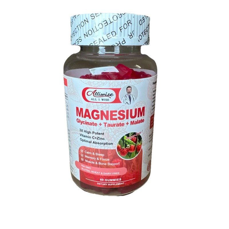 alliwise magnesium glycinate + taurate + malate Gummies 2 Pack