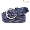 JASGOOD Women Braided Woven Elastic Stretch Belt Canvas Casual Belt