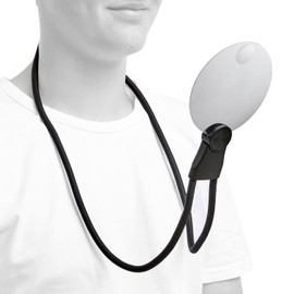 FALINGO 3-in-1 Magnifying Glass Neck Magnifier Hands Free Magnifier Stand Magnifier Table Magnifier Hand Magnifier Optical Magnification to 200% or 400%