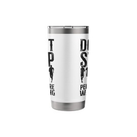 Running Runner Half Marathon Watching Spectator Vintage Stainless Steel Insulated Tumbler
