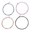 4Pcs Electric Bass String Set Clear Bright Sound Metal Colored
