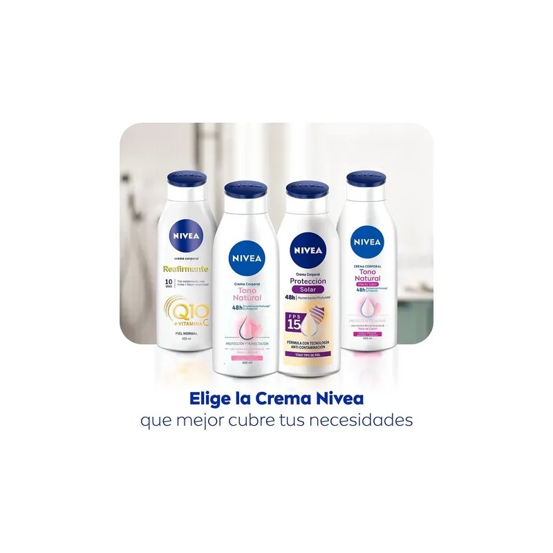 Nivea Crema Corporal Humectante Aclarado Natural 400 Ml - -