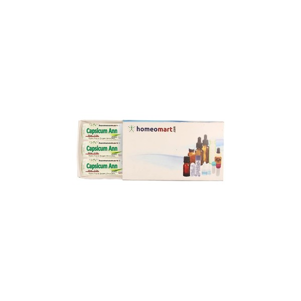 homeomart.com Capsicum Annuum Homeopathy Pellets (Pills) in 200C Potency Pack