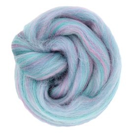 mjolda Felt Wool 20 g Merino Wool / Fairy Tale Wool for Dry Felting and Wet Felting (Hortensia)