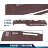 PIT66 TPE Dash Bezel Cover, Compatible with Chevy GMC Full