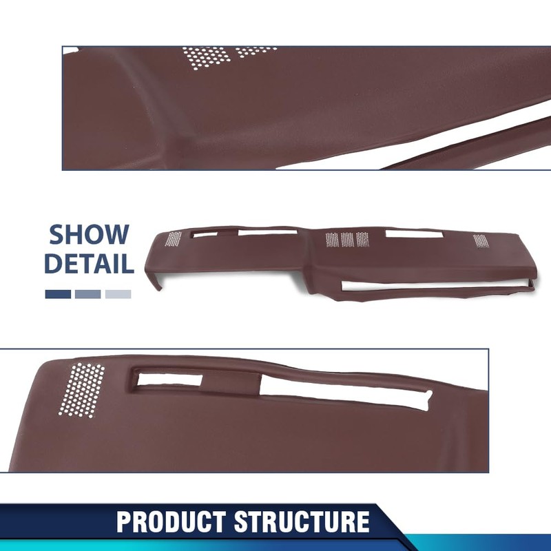 PIT66 TPE Dash Bezel Cover, Compatible with Chevy GMC Full
