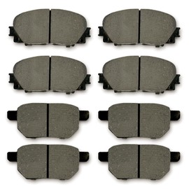 evkingauto Ceramic Brake Pads Front Rear Replacement for Lexus CT200h 2011-2017, for Prius 2010-2019, for Prius Plug-In 2012-2015, for Prius Prime 2017-2019