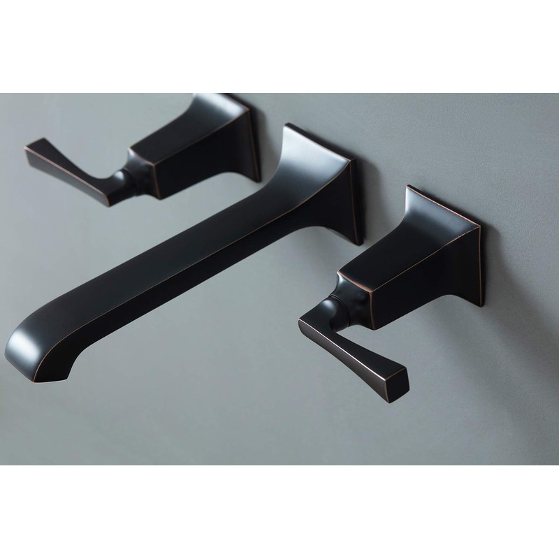 SITGES Bathroom Wall Faucet, Heavy Duty, Brass Constructed Wall Mount