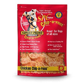 Savory Prime Chicken Chip-A-Roos Jerky Treat, 4-Ounce
