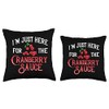 Cranberry Sauce Recipe Relish Canned Jellied Sugar Berry Throw Pillow