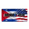Onestopairbrushshop Cuban Flag/American Flag license plate