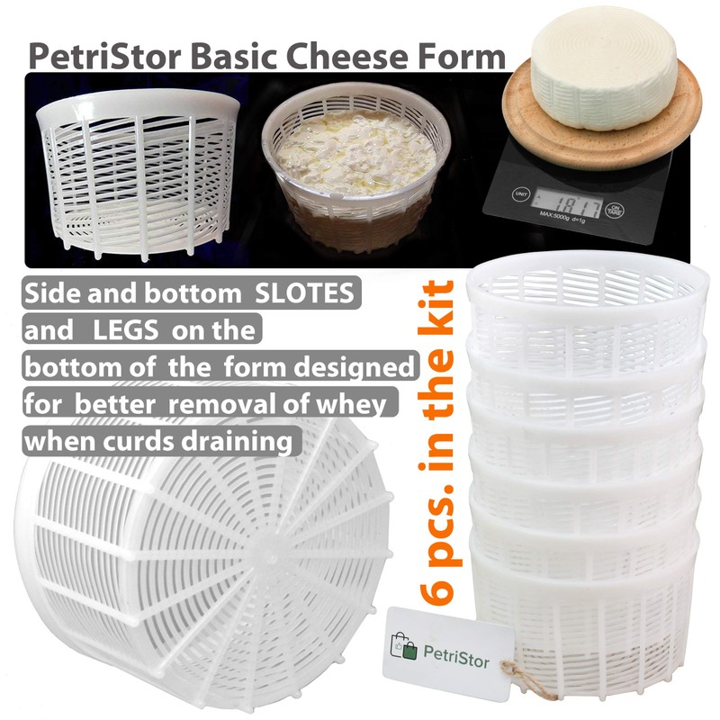 Kit de 6 piezas para hacer quesos perforados para prensar