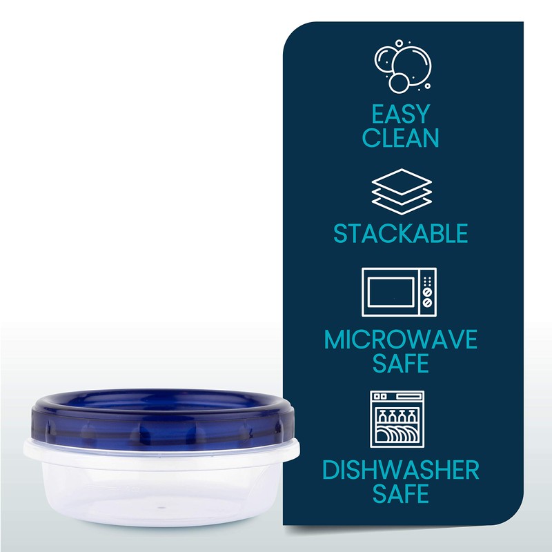 PLASTICPRO [8 onzas] Paquete de 8 recipientes de delicatessen con