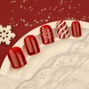 24 Pcs Christmas Press on Nails Short Square - MINGCHUN