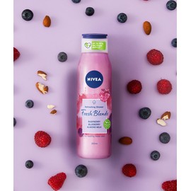 Nivea Shower Gel (300 ml, Pack of 6) Women Rasberry & Almond Milk Refreshing