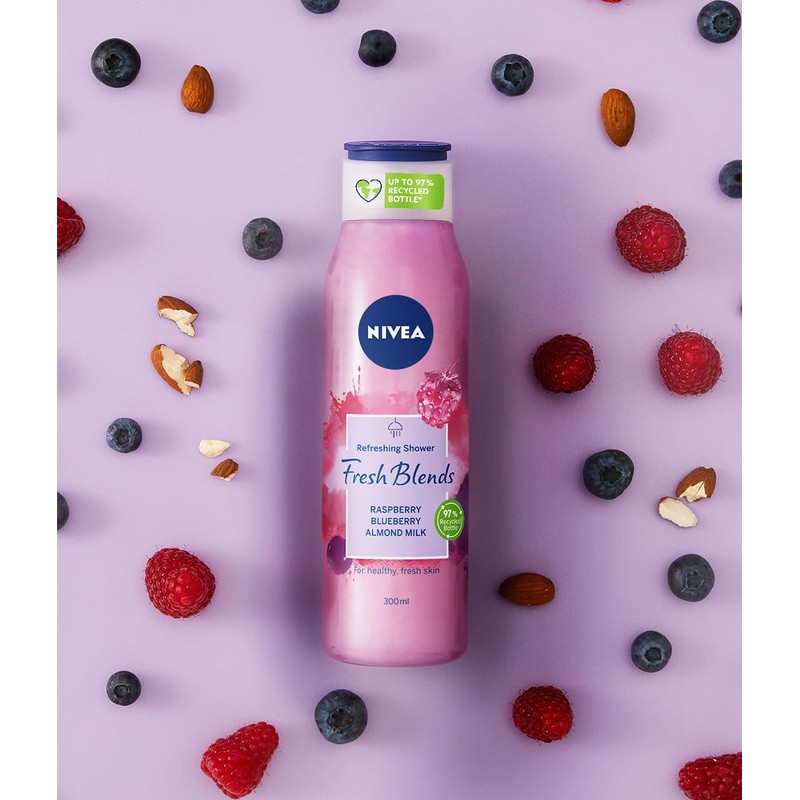 Nivea Shower Gel (300 ml, Pack of 6) Women Rasberry
