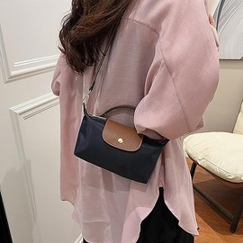 Colorblock Mini Crossbody Bag, Handbags Purses with Adjustable Strap for Women, Ladies Shoulder Totes Bag (Black)