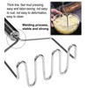 AKOAK 1 Pack Stainless Steel Potato Masher, Creative Mash Press,
