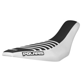 Enjoy Mfg 2003-2007 Polaris Predator 500 gripper seat cover  WHITE/BLACK/WH