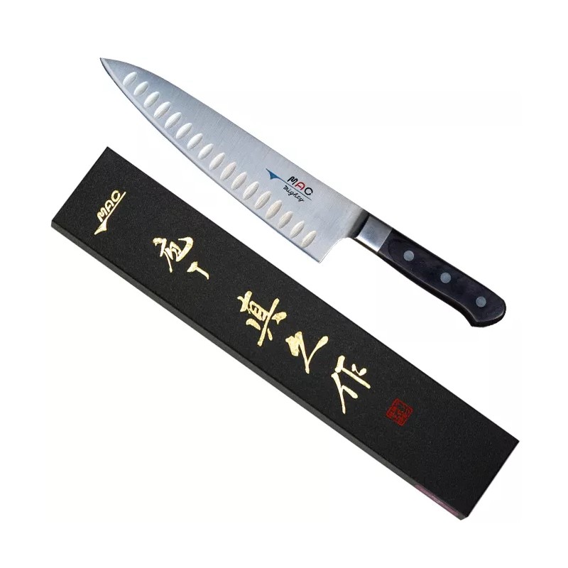 MAC MTH-80 Pro Series 8" Chef's Kitchen Knife w/ Dimples