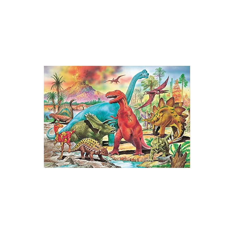 Educa - Puzzle 100 Teile | Dinosaurier, 100 Teile Puzzle