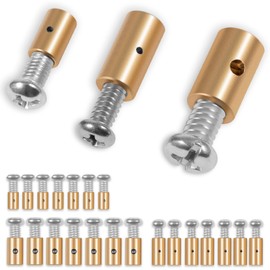 03336 Cable Stop Assortment, 24 Pack Universal fit Control Cables, Push-pull Cables and Throttle Cables Repair Parts Replacement for Dorman Cable Lock 1/4", 5/16", 3/8"