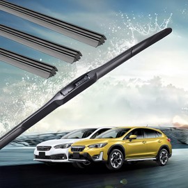 YouCar Subaru Impreza Sport XV GT2 GT3 GT6 GT7 GTE H28.10- H29.5- Wiper Replacement Rubber Wiper Rubber Replacement Replacement Replacement Replacement Natural Rubber Driver Passenger Seat Rear Set of