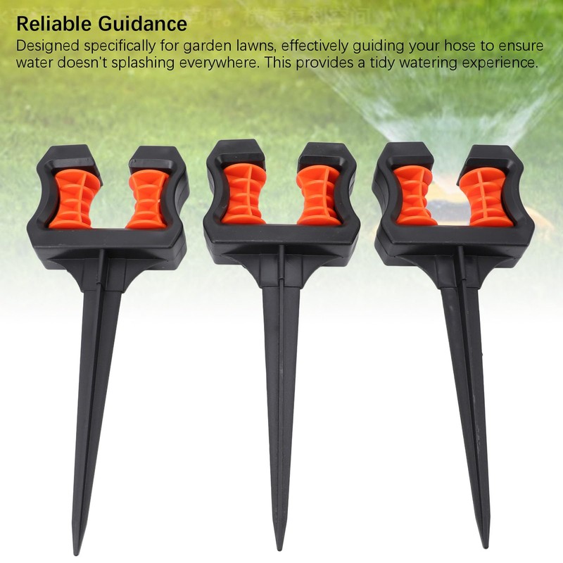3Pcs Garden Hose Guide Spike, Hose Guide Stake Hose Roller