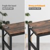 Livofloral Narrow Console Table, 29.5" Entryway Table with 2 Support